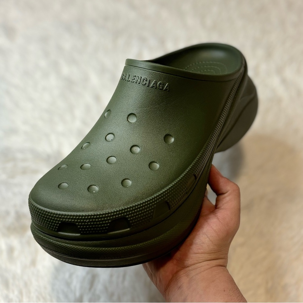 Balenciaga Crocs x Crocs Rubber Crocs Mule Size 10.5 - Picture 8 of 9